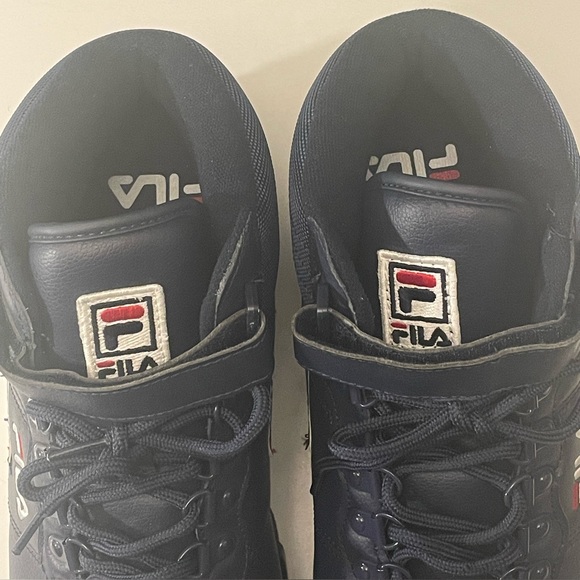 FILA MEN’S FLAT HEEL HIKING BOOTS, NAVY WHITE RED F 13 WEATHER TECH SIZE 13 - Picture 4 of 10